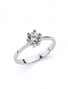 18K SOLITARIO ORO BLANCO... 2