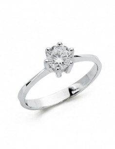 18K SOLITARIO ORO BLANCO... 2