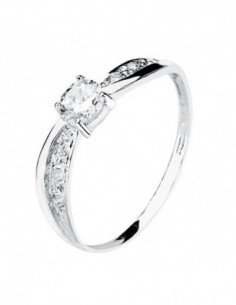 18K SOLITARIO ORO BLANCO... 2