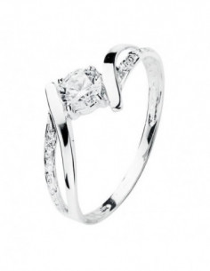 18K SOLITARIO ORO BLANCO... 2