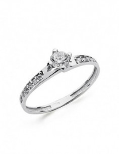 18K SOLITARIO ORO BLANCO... 2