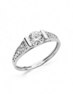 18K SOLITARIO ORO BLANCO... 2