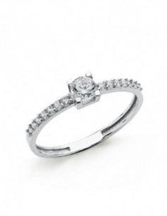 18K SOLITARIO ORO BLANCO... 2