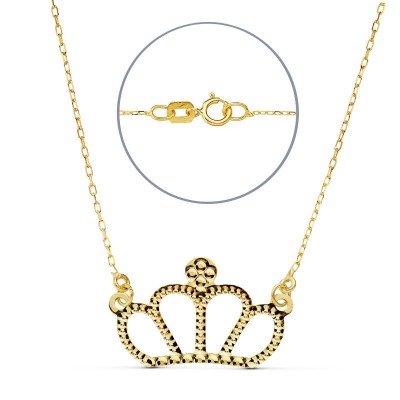 18K GARGANTILLA CORONA 12X8...