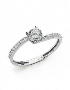 18K SOLITARIO ORO BLANCO... 2