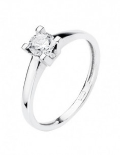 18K SOLITARIO ORO BLANCO... 2