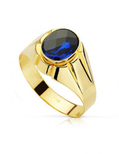 18K SELLO ORO AMARILLO CABALLERO...