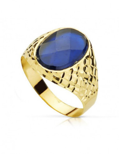 18K SELLO ORO AMARILLO CABALLERO...