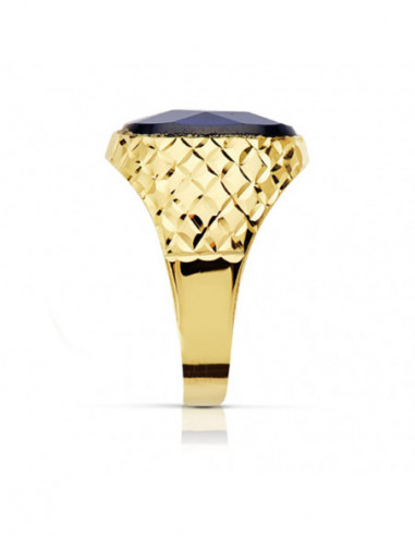 18K SELLO ORO AMARILLO CABALLERO...