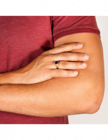 18K SELLO ORO AMARILLO CABALLERO...