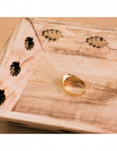 18K SELLO ORO AMARILLO CABALLERO...