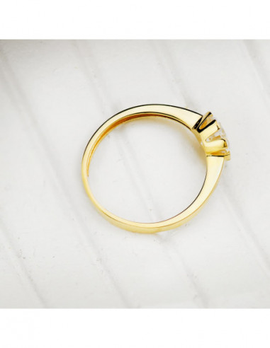 18K SOLITARIO ORO AMARILLO CIRCONITA...