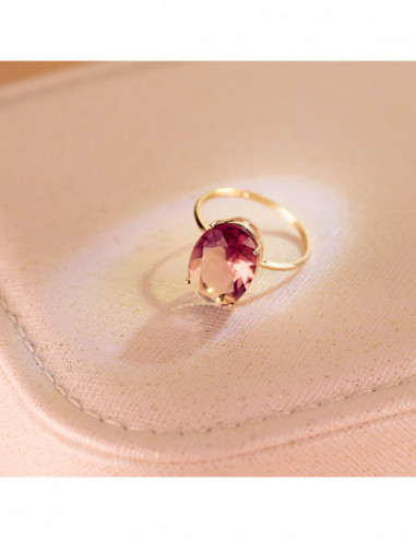 18K SORTIJA ORO AMARILLO PIEDRA OVAL...