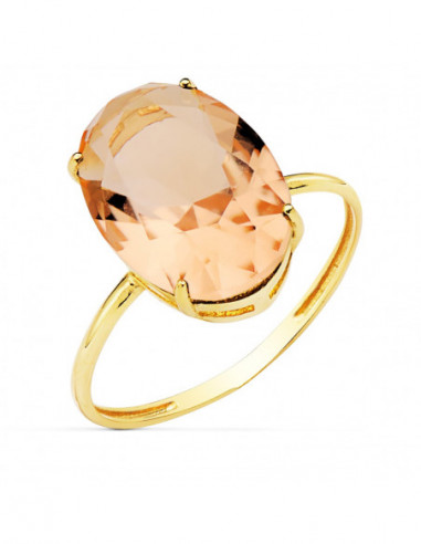 18K SORTIJA ORO AMARILLO PIEDRA OVAL...