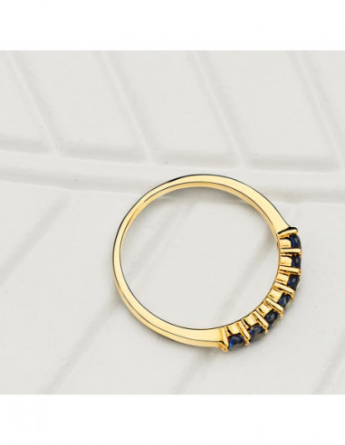 18K SORTIJA ORO AMARILLO 7 CIRCONITAS...