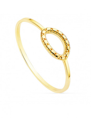 18K SORTIJA ORO AMARILLO LISA MOTIVO...