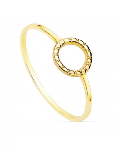 18K SORTIJA ORO AMARILLO LISA MOTIVO...