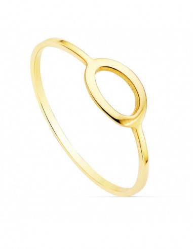 18K SORTIJA ORO AMARILLO LISA MOTIVO...