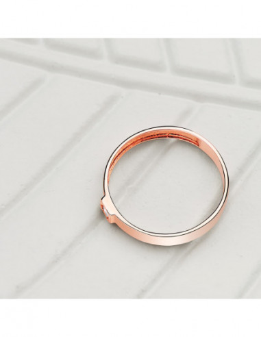 18K SORTIJA ORO ROSA BRILLO 1...