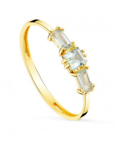 18K SORTIJA ORO AMARILLO TOPACIO AZUL...