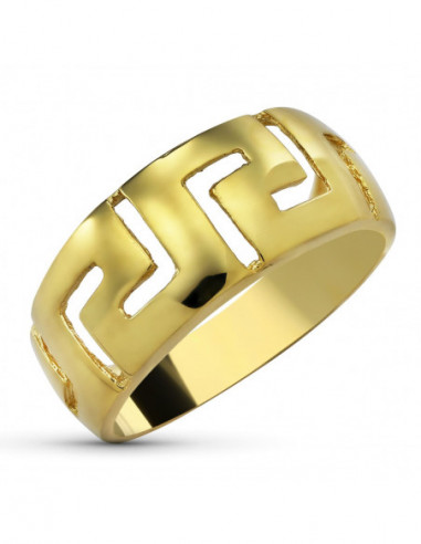 18K SORTIJA GRECA CALADA