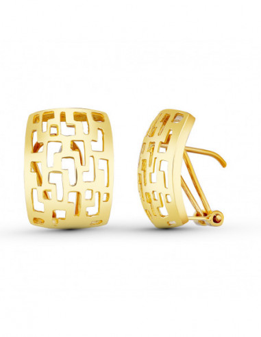 18K PENDIENTES ORO CALADOS