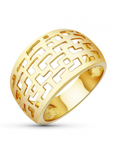 18K SORTIJA ORO CALADO