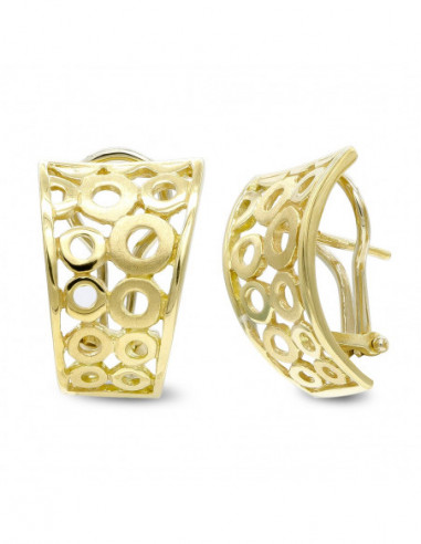 18K PENDIENTES ORO AMARILLO CIRCULOS...