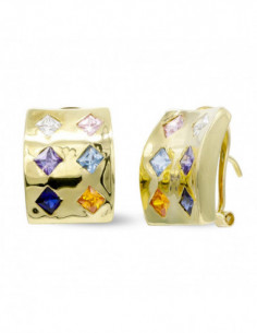 18K PENDIENTES ORO AMARILLO... 2