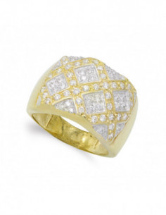 18K SORTIJA ORO BICOLOR... 2