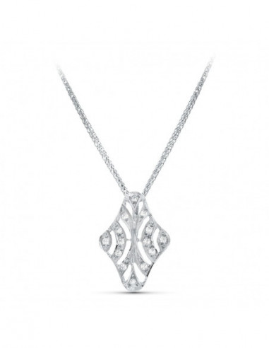 18K GARGANTILLA ORO BLANCO 45CM JUEGO...