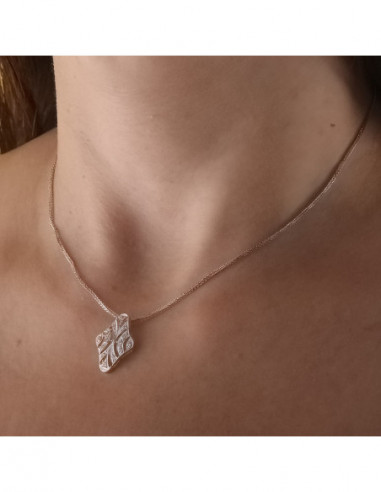 18K GARGANTILLA ORO BLANCO 45CM JUEGO...