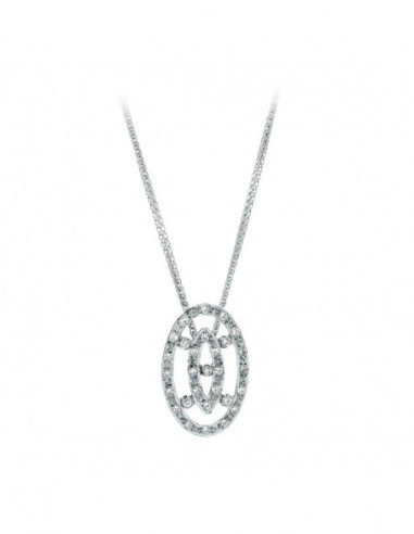 18K GARGANTILLA ORO BLANCO JUEGO DE...