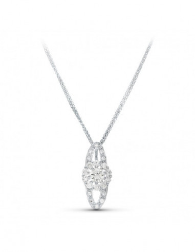 18K GARGANTILLA ORO BLANCO 45CM JUEGO...