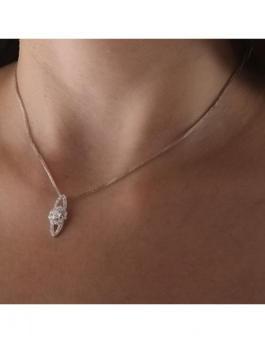 18K GARGANTILLA ORO BLANCO 45CM JUEGO...