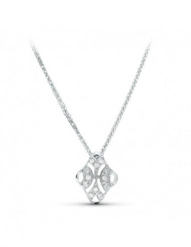 18K GARGANTILLA ORO BLANCO 45CM JUEGO...