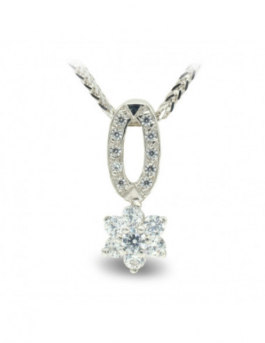 18K GARGANTILLA ORO BLANCO CIRCONITAS