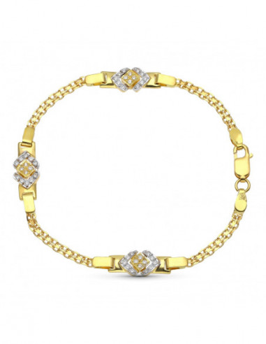 18K PULSERA ORO BICOLOR DE COMUNION...