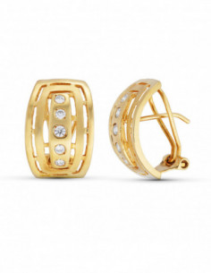 18K PENDIENTES ORO AMARILLO... 2