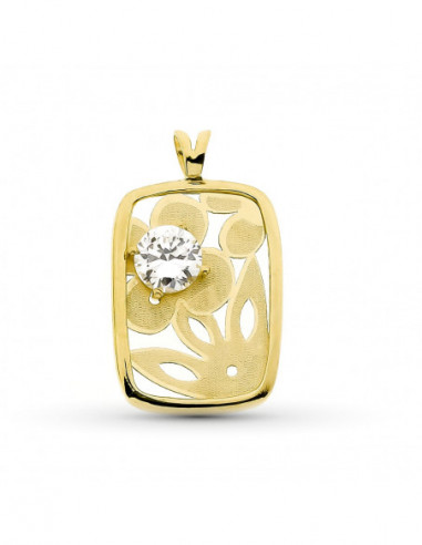 18K COLGANTE ORO AMARILLO AMATISTA 5...