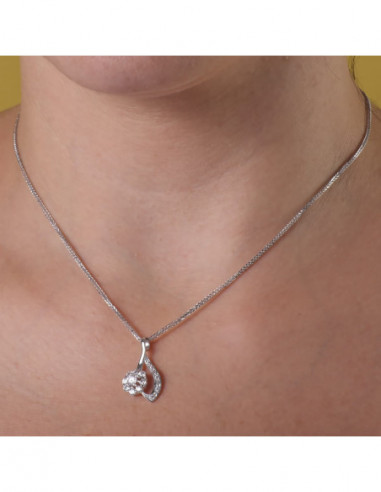 18K GARGANTILLA ORO BLANCO 45 CM...