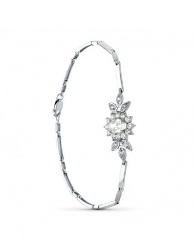 18K PULSERA ORO BLANCO JUEGO NOVIA...