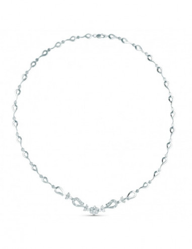 18K GARGANTILLA ORO BLANCO JUEGO...