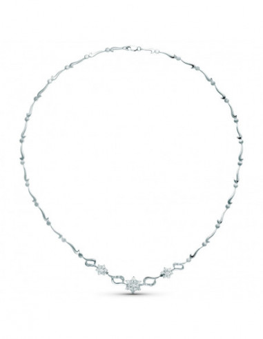 18K GARGANTILLA ORO BLANCO JUEGO...