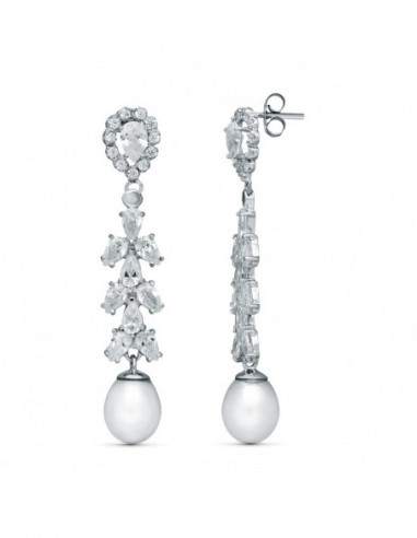 18K PENDIENTES NOVIA DOS CUERPOS...