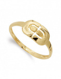 18K SORTIJA CALADA 2