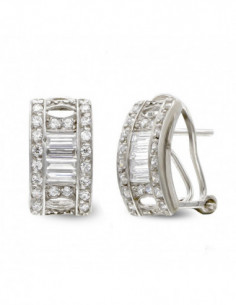 18K PENDIENTES ORO BLANCO... 2