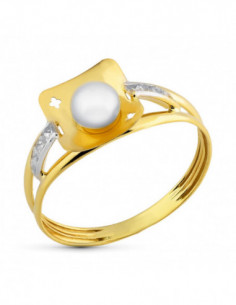 18K SORTIJA ORO BICOLOR... 2