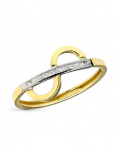 18K SORTIJA ORO BICOLOR... 2