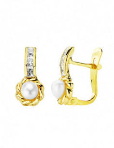 18K PENDIENTES ORO AMARILLO... 2